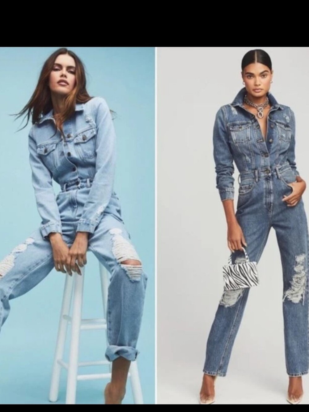 Retrofete Distressed Deinm Jumspuit NWT Retail $595-Med-revolve-rara-wang-lang